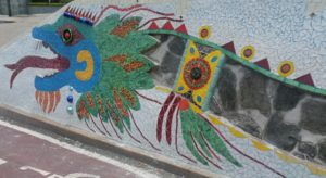 Lee más sobre el artículo Ultiman detalles para inaugurar el mural “Quetzalcóatl” en Ajijic