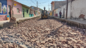 Lee más sobre el artículo Avance del 25% lleva la obra de la calle Miguel Martínez