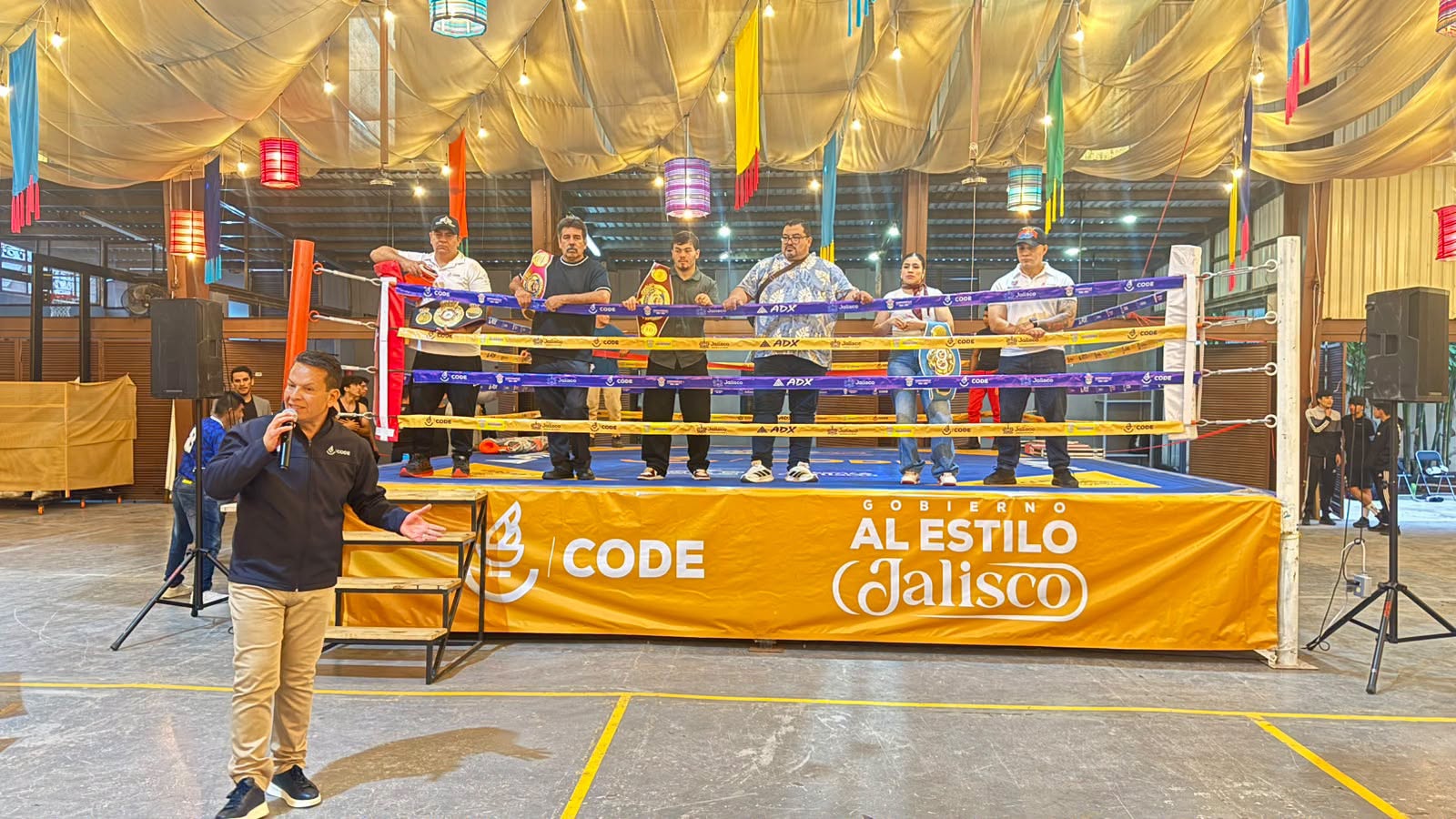 En este momento estás viendo Inauguran Academia de Box de Jocotepec con entrega de ring profesional